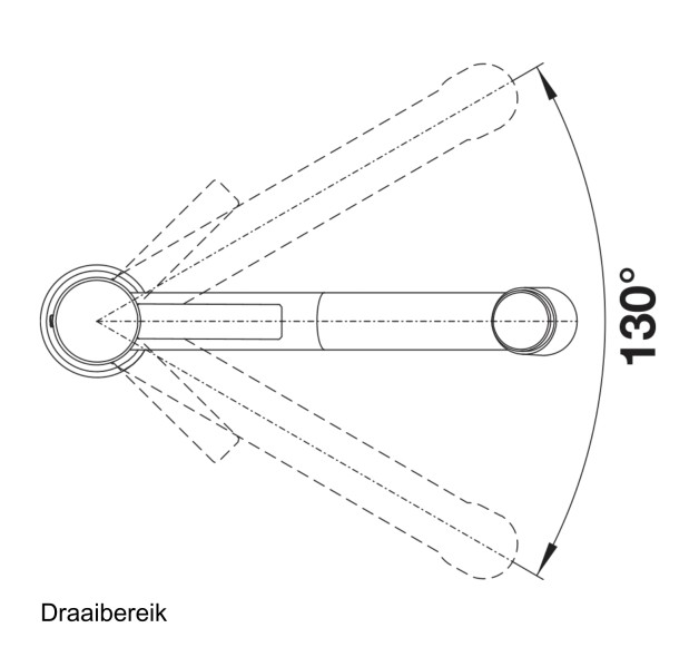 Eéngreepskraan Blanco 523119 detail 2