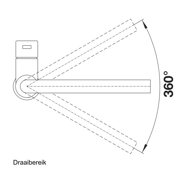 Eéngreepskraan Blanco 523122/ACTIE detail 2