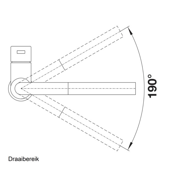 Eéngreepskraan Blanco 523123/ACTIE detail 2