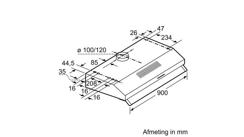 Hotte classique/ à visière Siemens LU93LCC20 detail 3