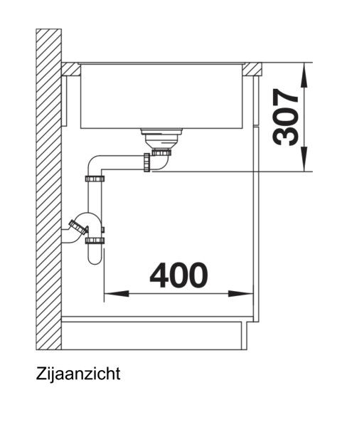 Evier 1 bassin Blanco 523193 detail 3