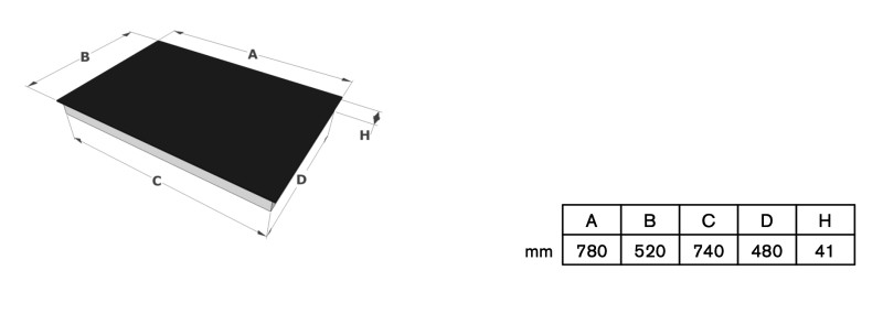 Taque de cuisson vitrocéramique Novy 1112 / Novy Vitrokeramisch detail 5