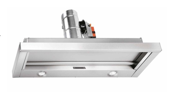 Dampkap zonder motor Venduro TA90/SINOX vooraanzicht