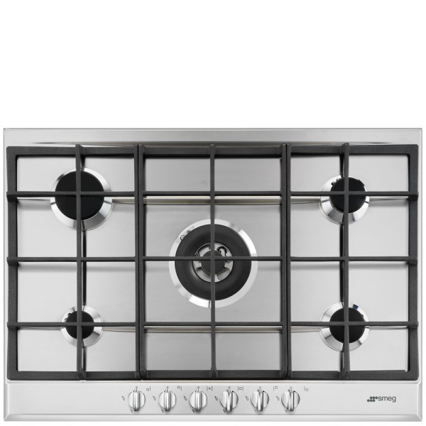 Taque de cuisson au gaz Smeg P272XGH vooraanzicht