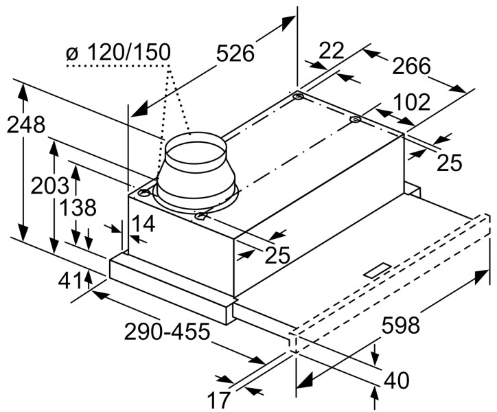 Hotte téléscopique Bosch DFL064W53 detail 4