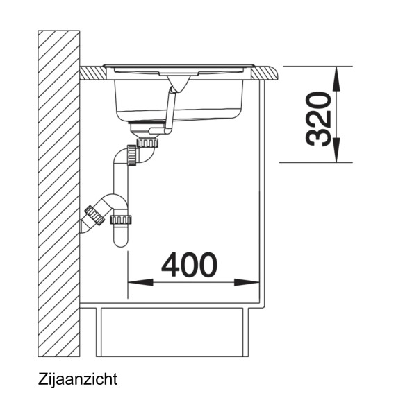 Dubbele spoelbak Blanco 513310 detail 2