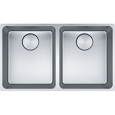 Dubbele spoelbak Franke MYX12034341 vooraanzicht