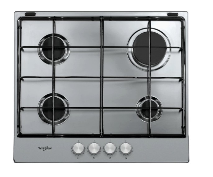 Taque de cuisson au gaz Whirlpool TGML650IX vooraanzicht