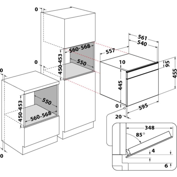 Combi : oven + microgolf Bauknecht EMEK9P545PT detail 3