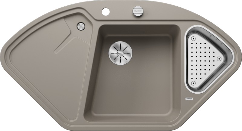 Hoekspoelbak Blanco 523666 vooraanzicht