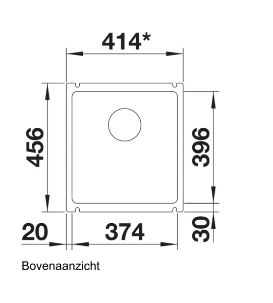 Evier 1 bassin Blanco 523726 detail 1