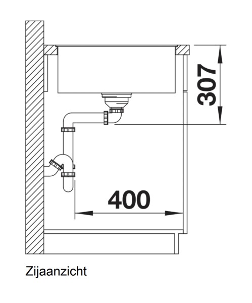 Evier 1 bassin Blanco 523529 detail 3