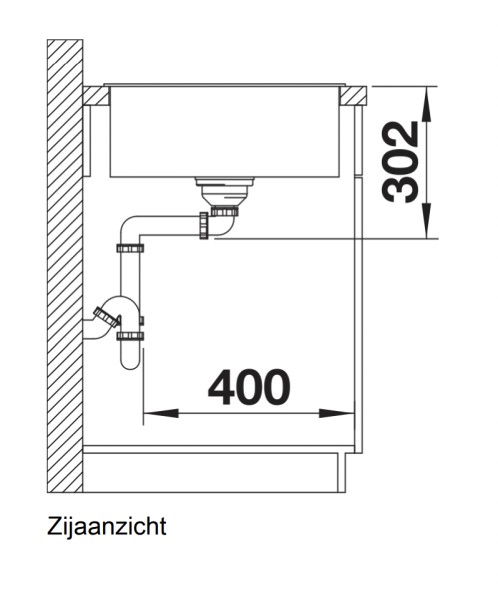 Evier 1 bassin Blanco 523501 detail 3
