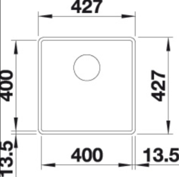 Evier 1 bassin Blanco 523495/** detail 1