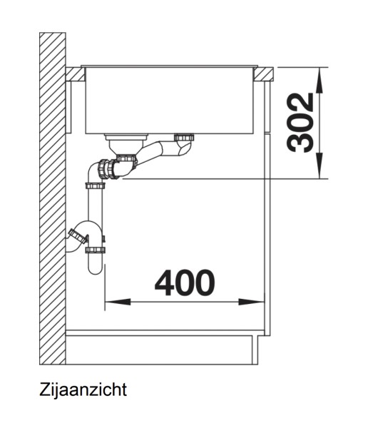 Anderhalve spoelbak Blanco 523472 detail 3