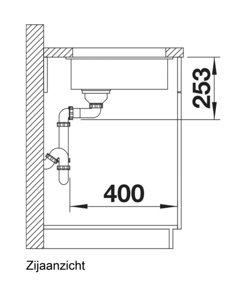 Evier 1 bassin Blanco 523403 detail 2