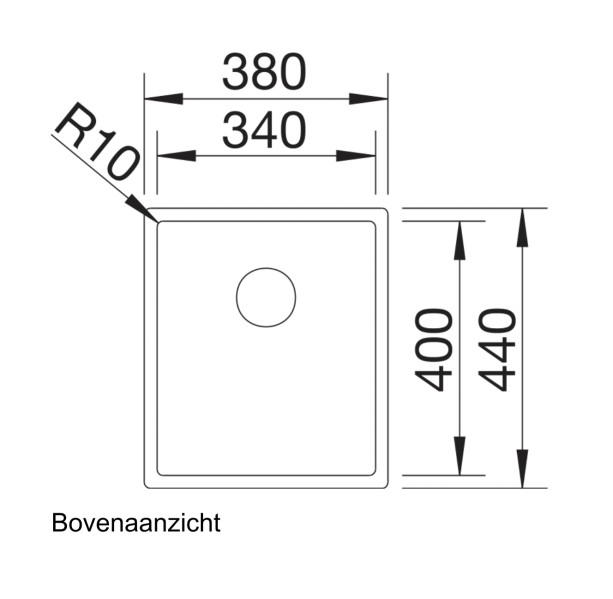 Evier 1 bassin Blanco 523384/** detail 1