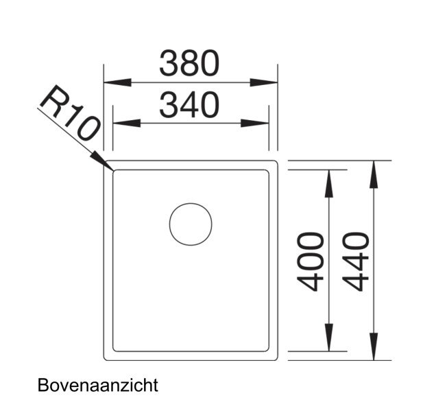Evier 1 bassin Blanco 523388/** detail 1