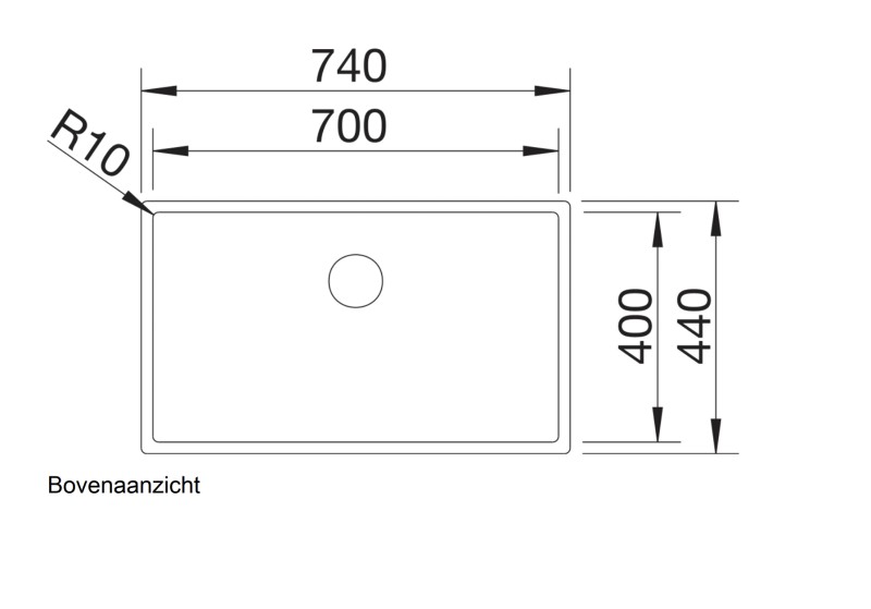Evier 1 bassin Blanco 523387/** detail 1