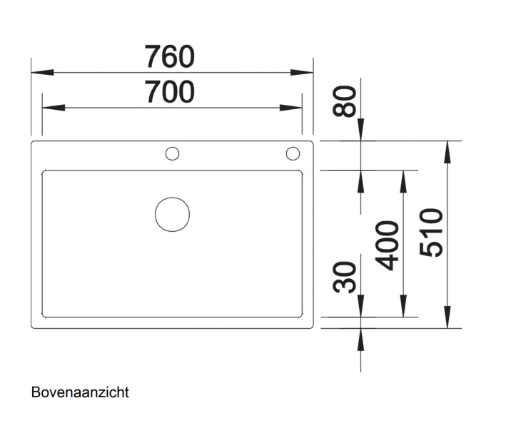 Evier 1 bassin Blanco 523394/** detail 1