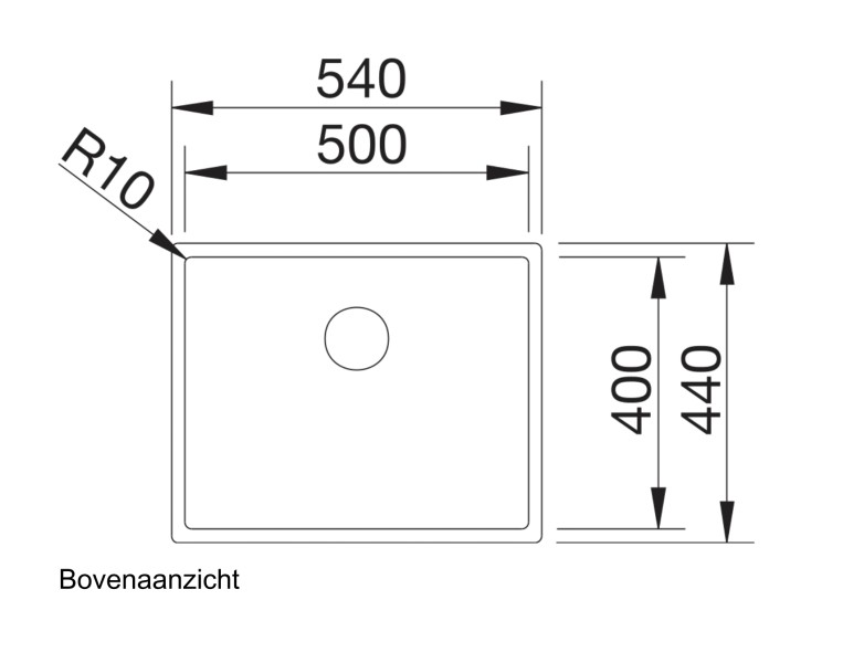 Evier 1 bassin Blanco 523390/** detail 1