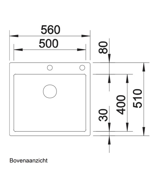 Evier 1 bassin Blanco 523393/** detail 1