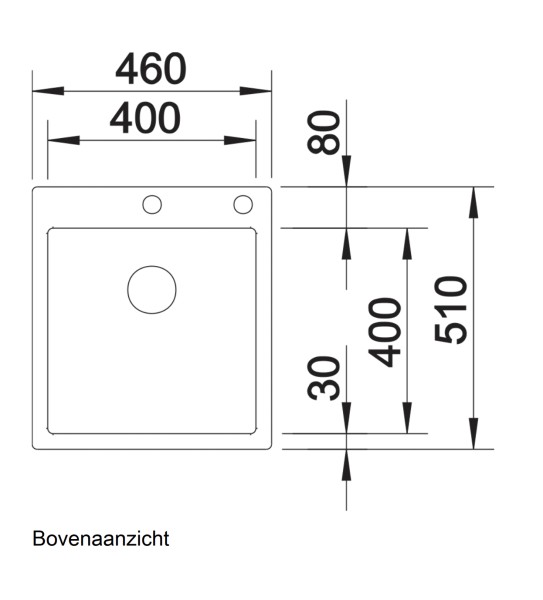 Evier 1 bassin Blanco 523392/** detail 1