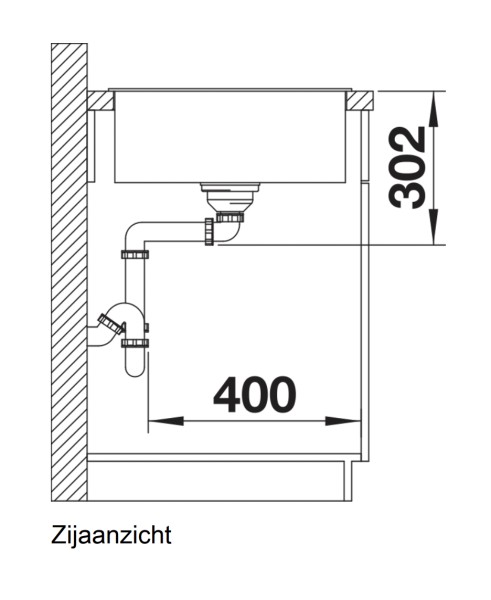 Evier 1 bassin Blanco 523212 detail 3