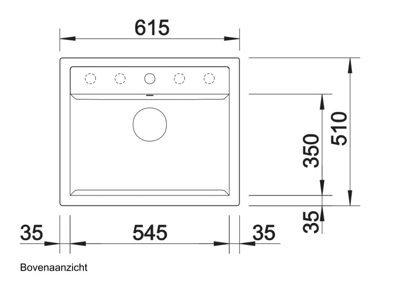Evier 1 bassin Blanco 517320 detail 1