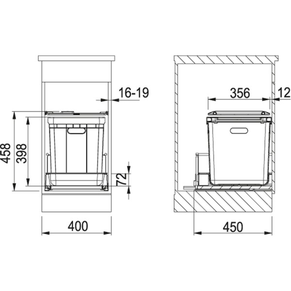 Afvalemmers Franke S350401 detail 1
