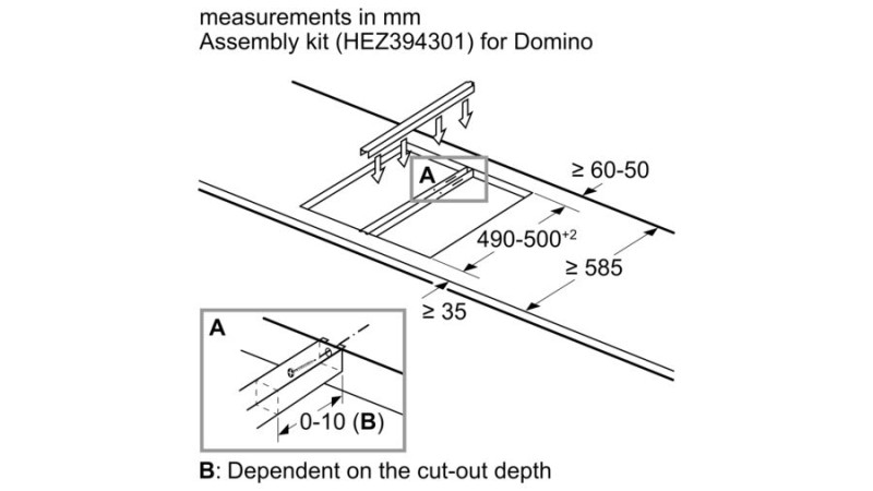 Kookplaat toebehoren Bosch HEZ394301 detail 3