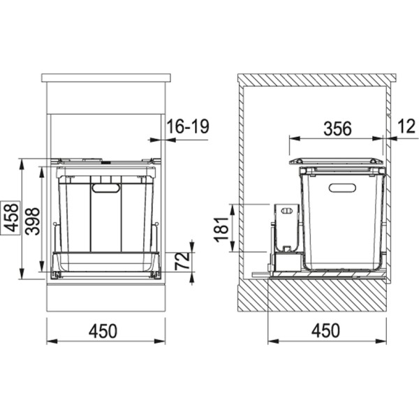 Poubelles Franke S350451 detail 1