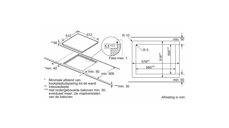 Kookplaat inductie Siemens EX601LXC1E detail 3