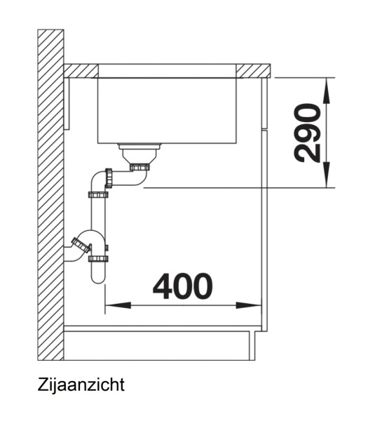 Evier 1 bassin Blanco 522959/** detail 2
