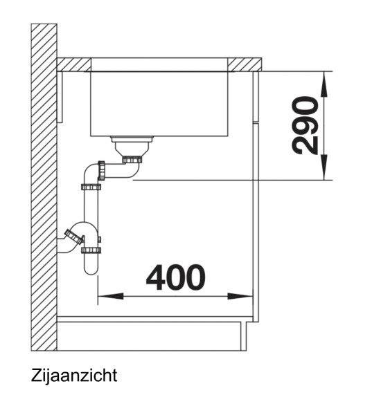 Evier 1 bassin Blanco 522955/** detail 2