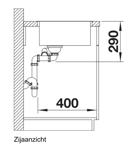 Evier 1 1/2 bassin Blanco 522973/** detail 2