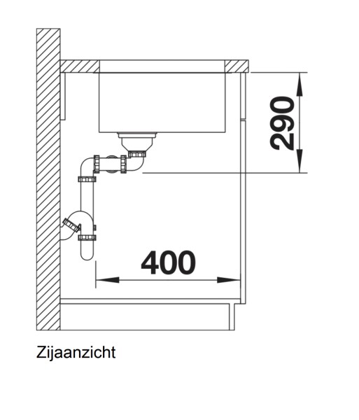Dubbele spoelbak Blanco 522987/** detail 2