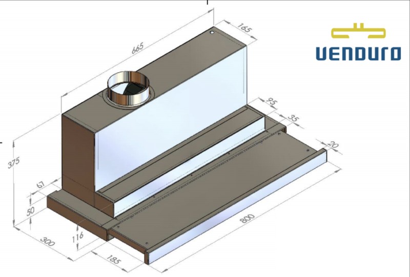 Hotte téléscopique Venduro TA80/600 detail 1