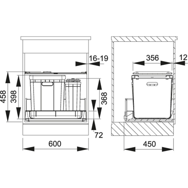 Poubelles Franke S350602 detail 1