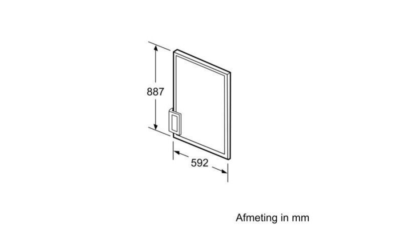 inbouw koelkast 88 cm hoog Bosch KFZ20AX0 detail 1
