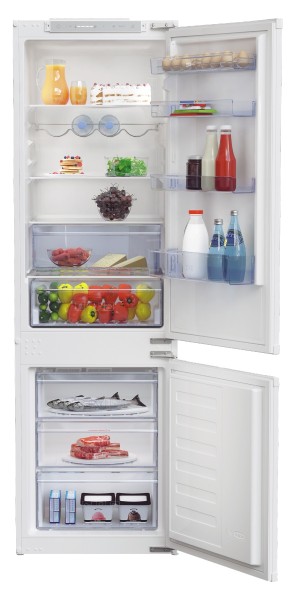 Combiné réfrigérateur/congélateur intégrable Beko BCSA285E4SN vooraanzicht