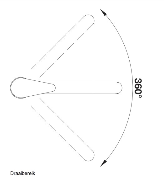 Eéngreepskraan Blanco 517724 detail 2