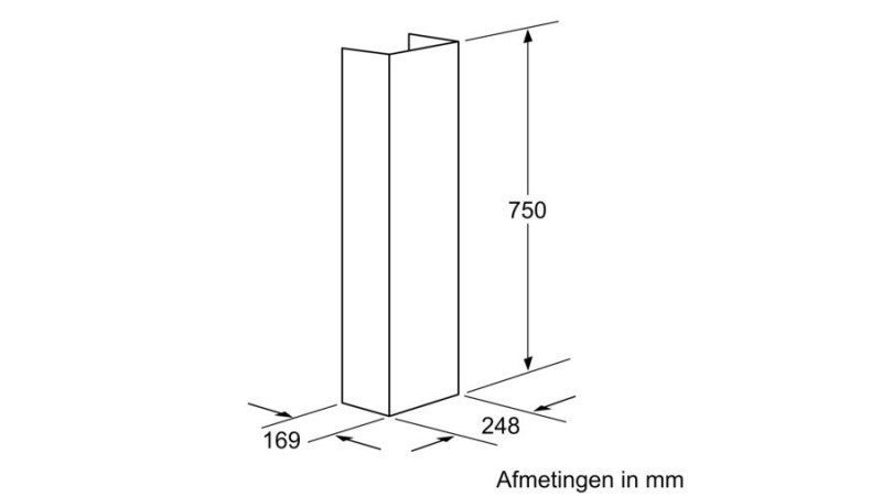 Dampkap toebehoren Bosch DHZ1234 detail 2