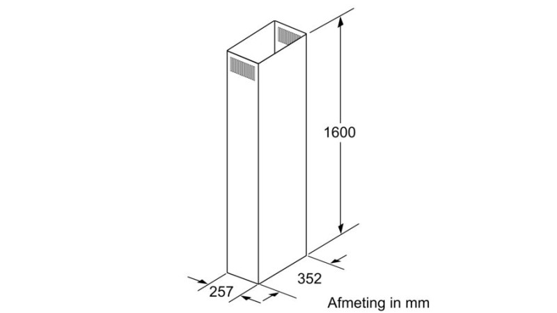 Dampkap toebehoren Bosch DHZ1256 detail 2