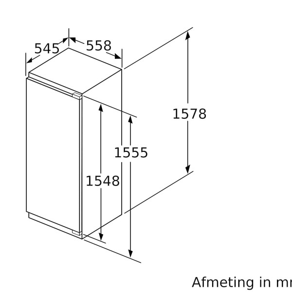 Koelkast inbouw 150-159cm hoog Bosch KIL72AFE0 detail 4
