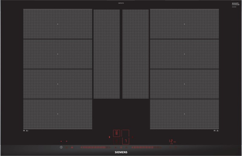 Taque de cuisson induction Siemens EX875LYV1E vooraanzicht