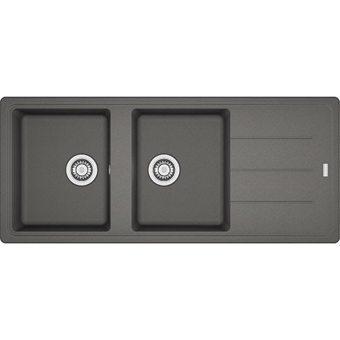 Dubbele spoelbak Franke BFG621SG1 vooraanzicht