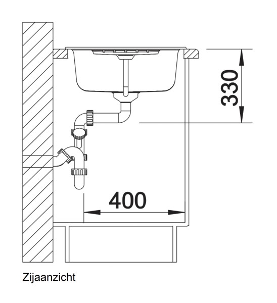 Evier 1 bassin Blanco 514726 detail 2