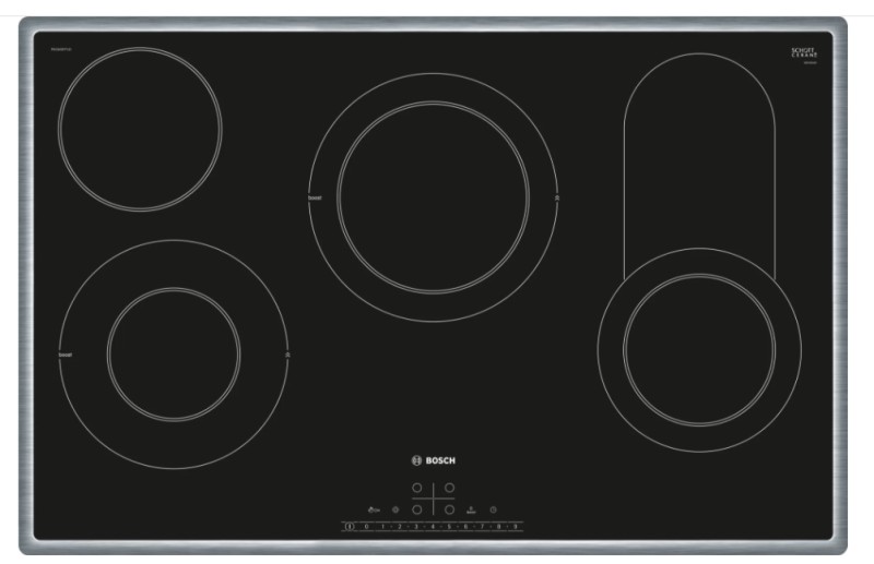 Taque de cuisson vitrocéramique Bosch PKC845FP1D vooraanzicht
