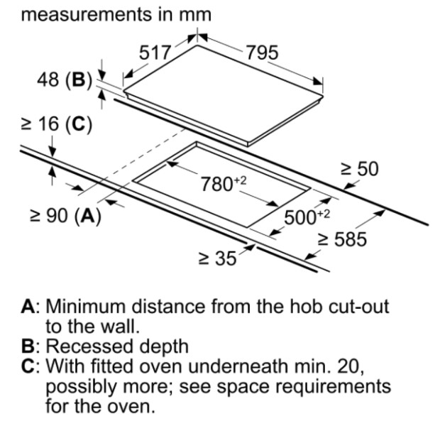 Taque de cuisson vitrocéramique Bosch PKC845FP1D detail 5